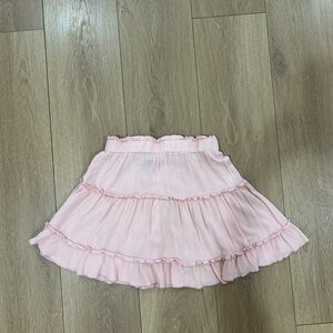 SHEIN Light Pink A-Line Ruffled Skirt